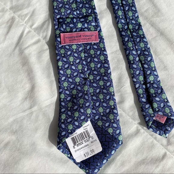 Vineyard Vines Boys Football Fan Silk Tie - Picture 4 of 7